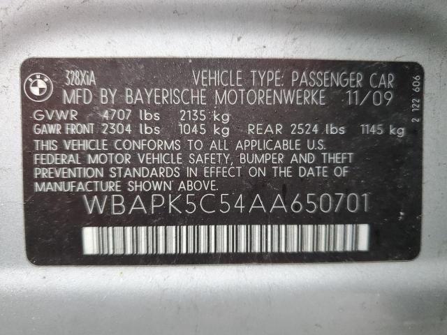 Photo 11 VIN: WBAPK5C54AA650701 - BMW 328 XI SUL 