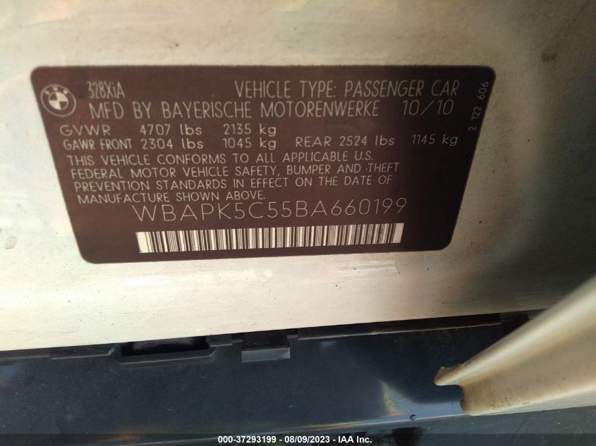 Photo 8 VIN: WBAPK5C55BA660199 - BMW 3ER 