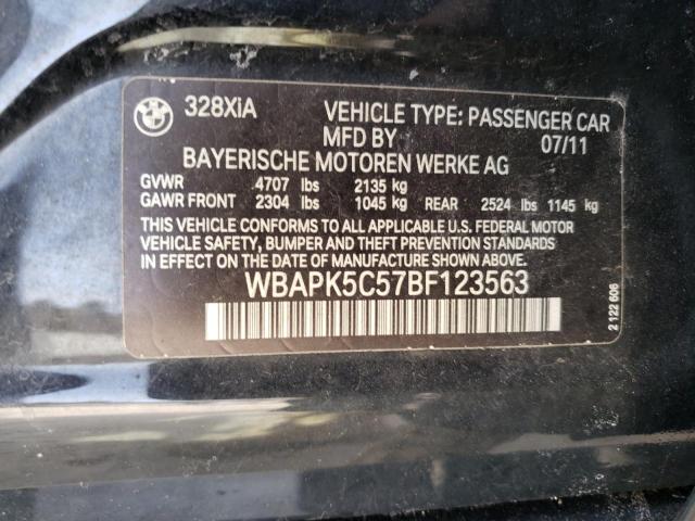 Photo 11 VIN: WBAPK5C57BF123563 - BMW 328 XI SUL 