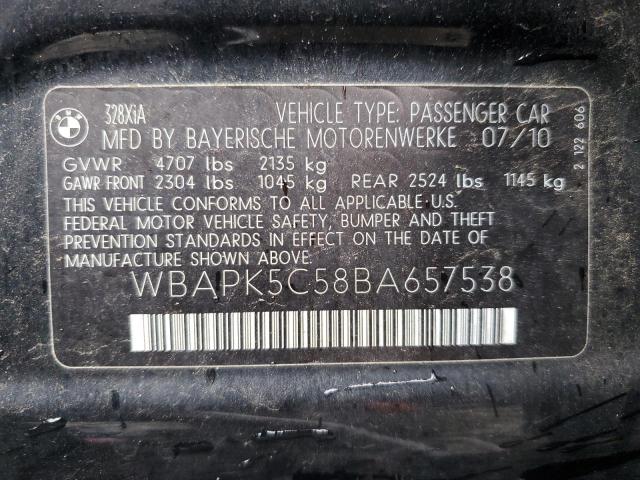 Photo 12 VIN: WBAPK5C58BA657538 - BMW 3 SERIES 