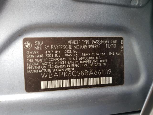 Photo 11 VIN: WBAPK5C58BA661119 - BMW 3 SERIES 