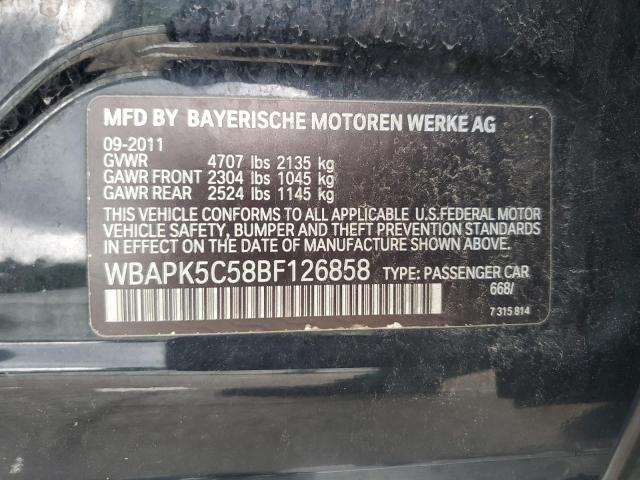 Photo 11 VIN: WBAPK5C58BF126858 - BMW 3 SERIES 