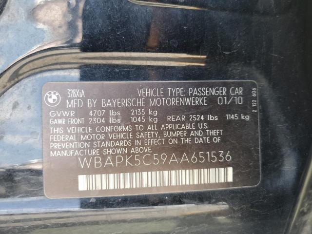 Photo 11 VIN: WBAPK5C59AA651536 - BMW 328 XI SUL 