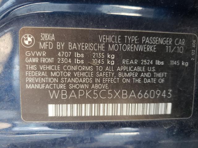 Photo 9 VIN: WBAPK5C5XBA660943 - BMW 328 XI SUL 