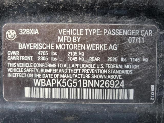 Photo 11 VIN: WBAPK5G51BNN26924 - BMW 3 SERIES 