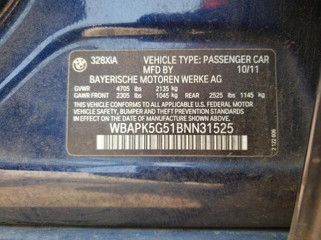 Photo 11 VIN: WBAPK5G51BNN31525 - BMW 3 SERIES 