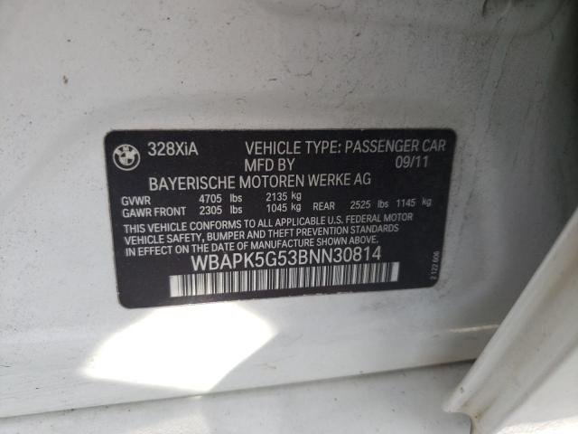 Photo 11 VIN: WBAPK5G53BNN30814 - BMW 328 XI SUL 