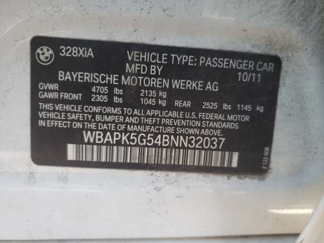 Photo 9 VIN: WBAPK5G54BNN32037 - BMW 328 XI SUL 