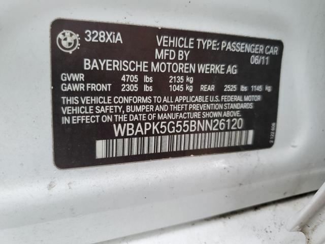 Photo 11 VIN: WBAPK5G55BNN26120 - BMW 328 XI SUL 