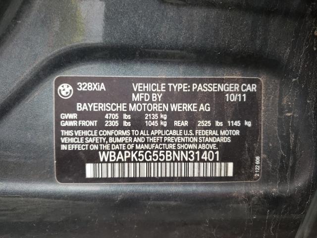 Photo 9 VIN: WBAPK5G55BNN31401 - BMW 328 XI SUL 