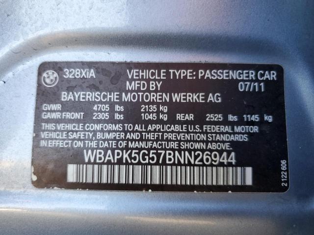 Photo 11 VIN: WBAPK5G57BNN26944 - BMW 328 XI SUL 