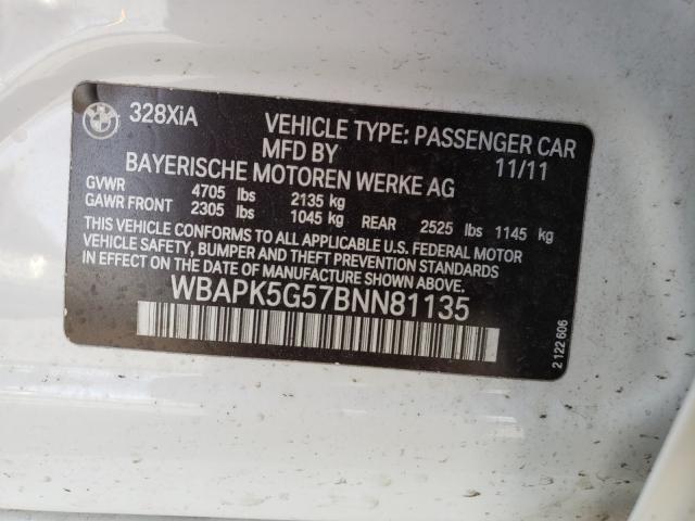 Photo 9 VIN: WBAPK5G57BNN81135 - BMW 328 XI SUL 