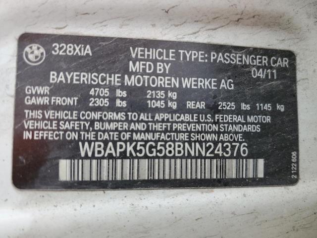 Photo 12 VIN: WBAPK5G58BNN24376 - BMW 328 XI SUL 