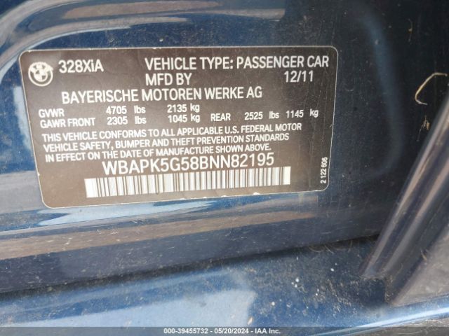 Photo 8 VIN: WBAPK5G58BNN82195 - BMW 328 