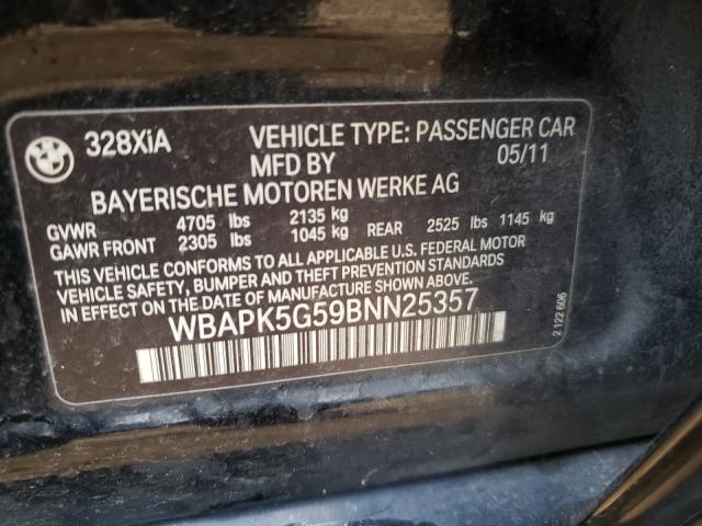 Photo 9 VIN: WBAPK5G59BNN25357 - BMW 328 XI SUL 