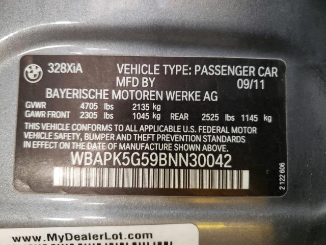 Photo 9 VIN: WBAPK5G59BNN30042 - BMW 328 XI SUL 