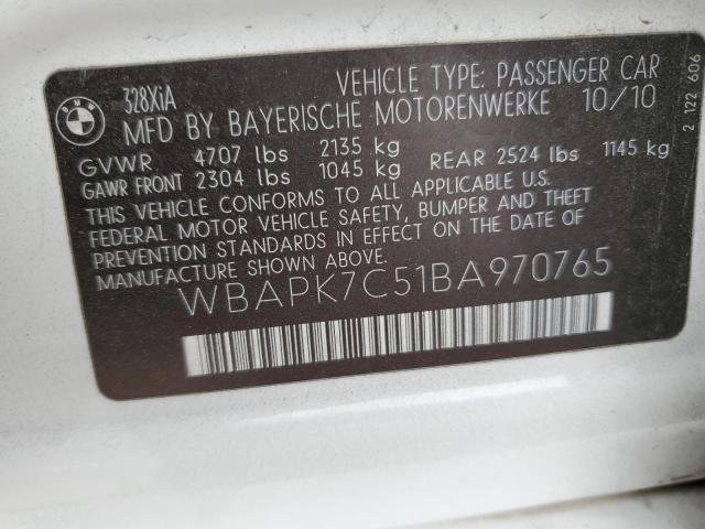 Photo 11 VIN: WBAPK7C51BA970765 - BMW 3 SERIES 