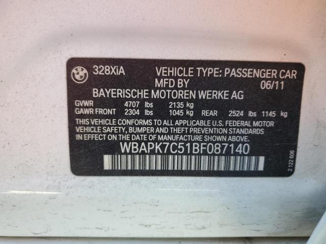 Photo 11 VIN: WBAPK7C51BF087140 - BMW 328 XI 