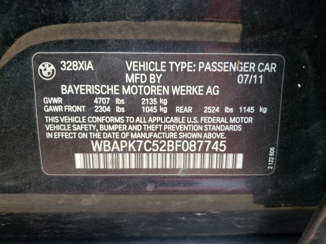 Photo 9 VIN: WBAPK7C52BF087745 - BMW 328 XI 