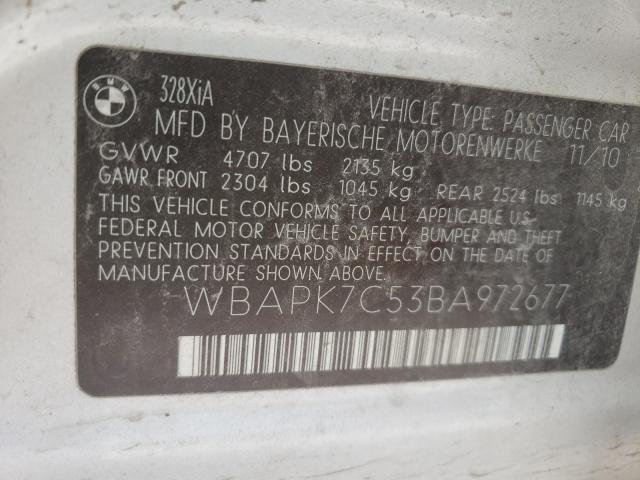 Photo 9 VIN: WBAPK7C53BA972677 - BMW 328 XI 