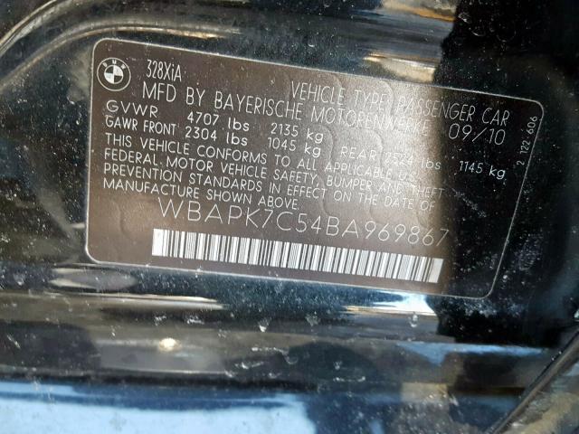 Photo 9 VIN: WBAPK7C54BA969867 - BMW 328 XI 