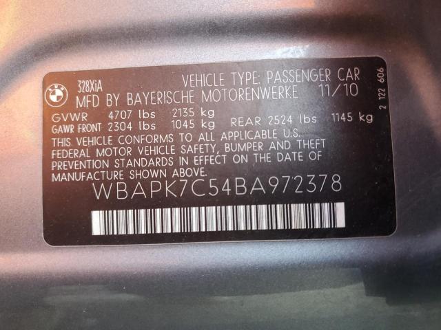 Photo 11 VIN: WBAPK7C54BA972378 - BMW 3 SERIES 