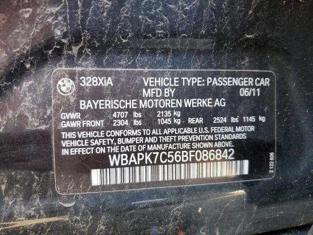 Photo 11 VIN: WBAPK7C56BF086842 - BMW 328 XI 