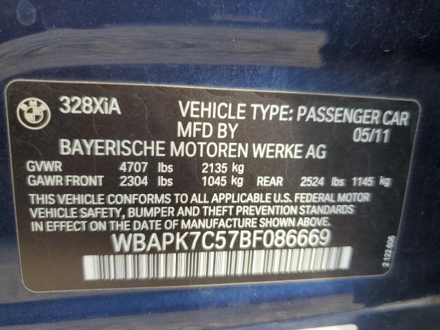 Photo 11 VIN: WBAPK7C57BF086669 - BMW 328 XI 