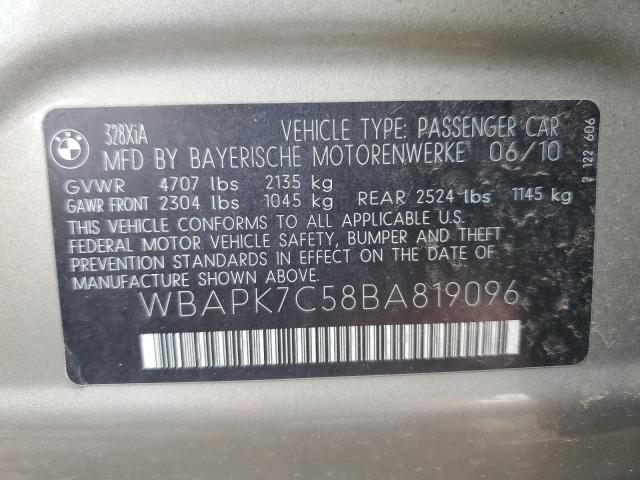 Photo 11 VIN: WBAPK7C58BA819096 - BMW 328 XI 