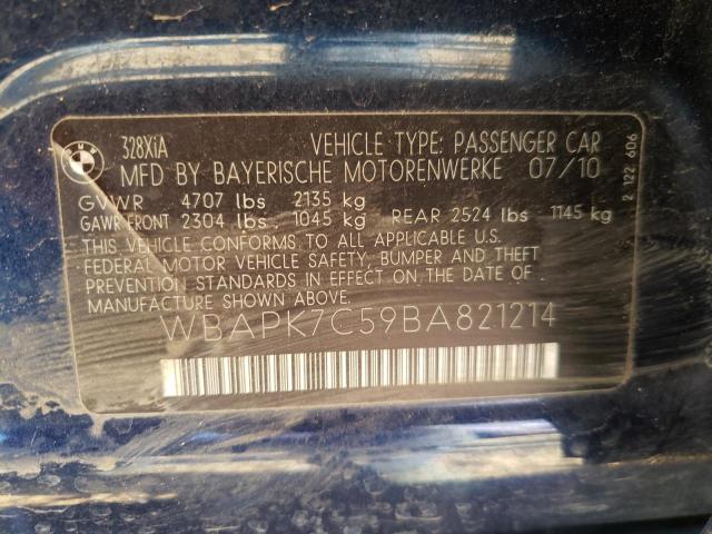 Photo 9 VIN: WBAPK7C59BA821214 - BMW 328 XI 