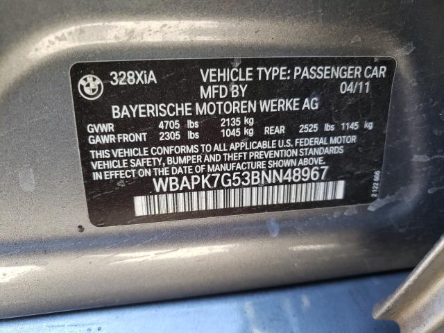 Photo 9 VIN: WBAPK7G53BNN48967 - BMW 328 XI 