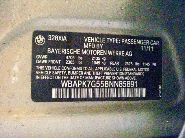 Photo 9 VIN: WBAPK7G55BNN85891 - BMW 328 XI 