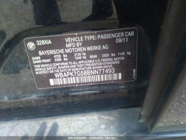 Photo 8 VIN: WBAPK7G58BNN77493 - BMW 328I 