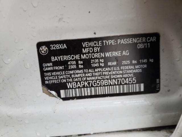 Photo 11 VIN: WBAPK7G59BNN70455 - BMW 328 XI 