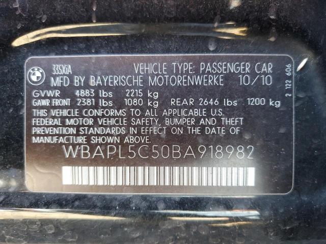 Photo 9 VIN: WBAPL5C50BA918982 - BMW 335 XI 