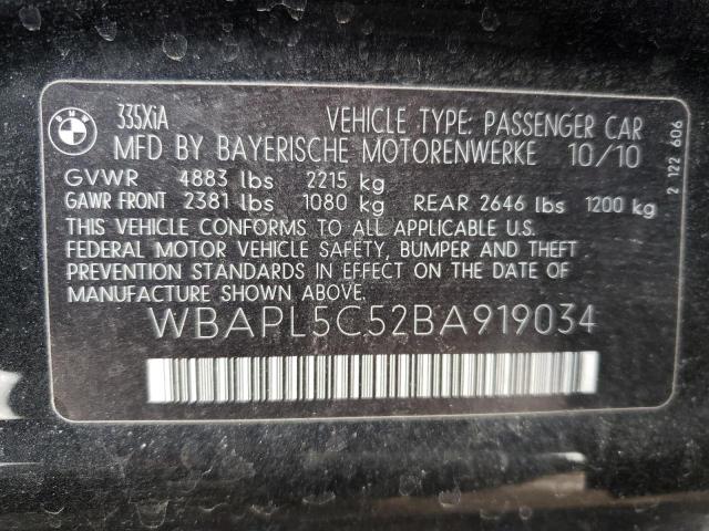 Photo 9 VIN: WBAPL5C52BA919034 - BMW 335 XI 