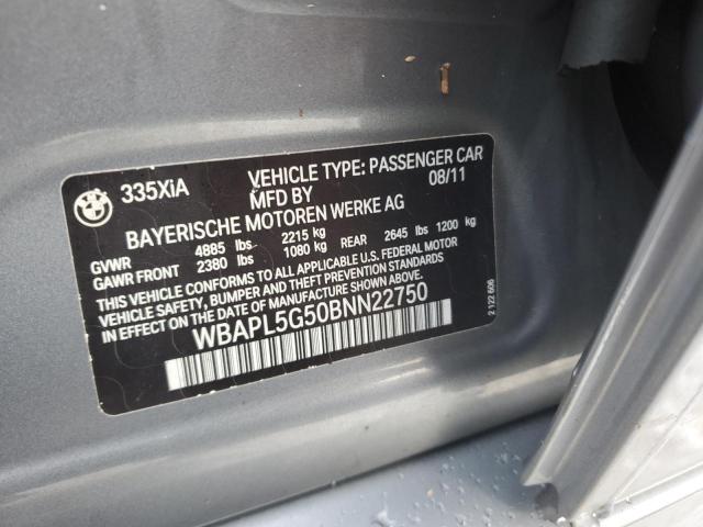 Photo 11 VIN: WBAPL5G50BNN22750 - BMW 3 SERIES 