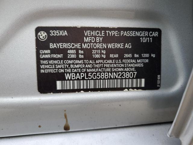 Photo 11 VIN: WBAPL5G58BNN23807 - BMW 335 XI 