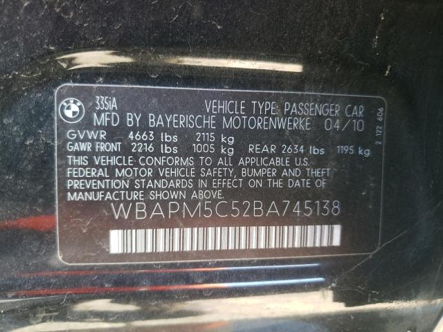 Photo 11 VIN: WBAPM5C52BA745138 - BMW 335 I 