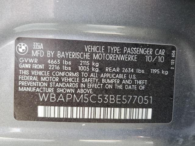 Photo 11 VIN: WBAPM5C53BE577051 - BMW 335 I 