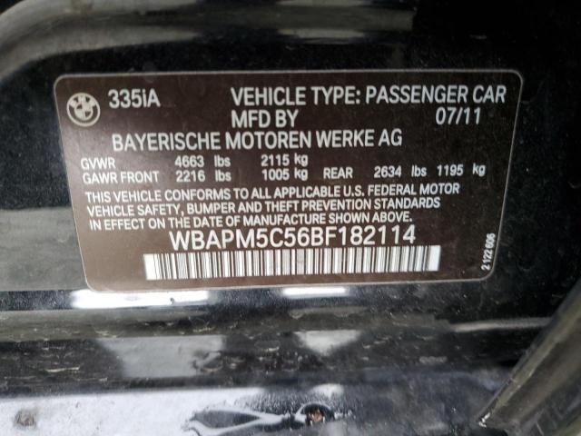 Photo 11 VIN: WBAPM5C56BF182114 - BMW 3 SERIES 