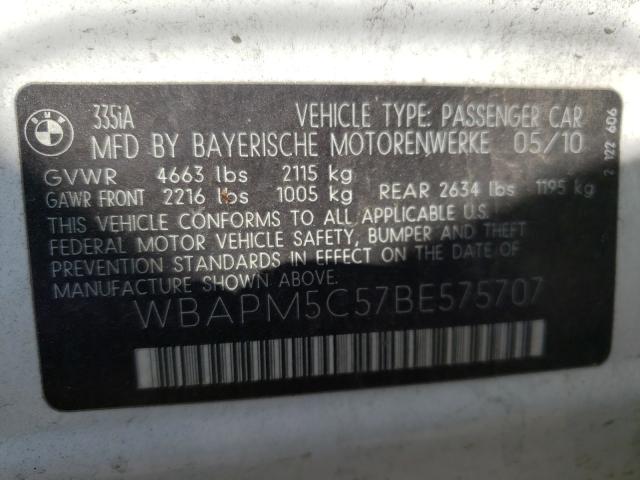 Photo 9 VIN: WBAPM5C57BE575707 - BMW 335 I 