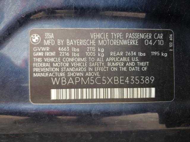 Photo 11 VIN: WBAPM5C5XBE435389 - BMW 335 I 