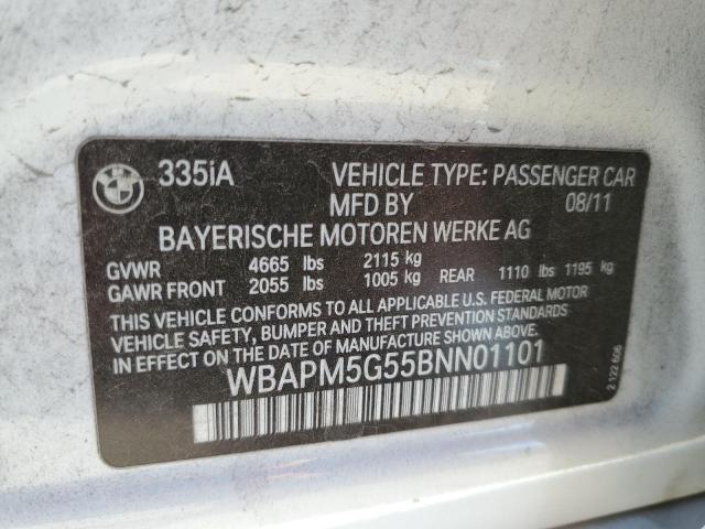 Photo 11 VIN: WBAPM5G55BNN01101 - BMW 335 I 