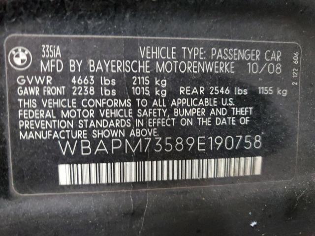 Photo 11 VIN: WBAPM73589E190758 - BMW 335 I 