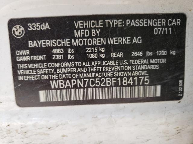 Photo 9 VIN: WBAPN7C52BF184175 - BMW 335 D 