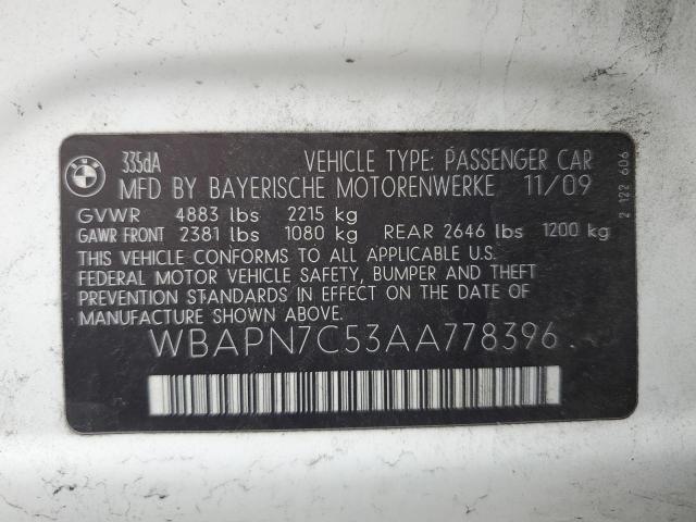 Photo 11 VIN: WBAPN7C53AA778396 - BMW 335 D 