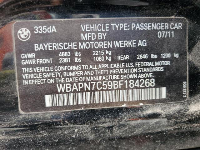 Photo 11 VIN: WBAPN7C59BF184268 - BMW 3 SERIES 