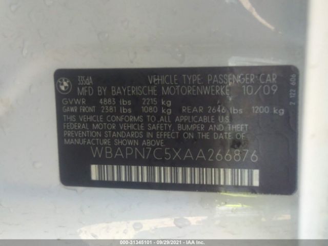 Photo 8 VIN: WBAPN7C5XAA266876 - BMW 3 