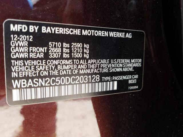 Photo 9 VIN: WBASN2C50DC203128 - BMW 5 SERIES GT 